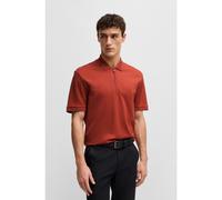 BOSS Cotton-blend polo shirt with seersucker structure - Style P-Paras 25, 50537494 Orange L
