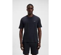 Men's BOSS Orange Waffle Mens Cotton-Blend Pyjama T-Shirt with Embroidered Logo NOS - Navy