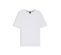 BOSS Mens Waffle T-Shirt Waffle-Structured Pyjama T-Shirt with Embroidered Logo