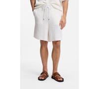 BOSS Cotton-blend shorts with rib knit - Style C-Nilo, 50560486 White XXL