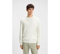 BOSS Cotton-blend sweater with 3D knitted structure - Style Apokko, 50543693 Natural XXL