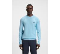BOSS Cotton-blend sweater with body-mapping and contrast logo - Style K_Momentum-Lite CN, 50541944 Light Blue XL