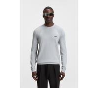 BOSS Cotton-blend sweater with body-mapping and contrast logo - Style K_Momentum-Lite CN, 50541944 Light Grey XL