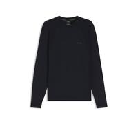BOSS Cotton-blend sweater with bodymapping structure - Style KN_Momentum-Lite CN, 50558351 Dark Blue XL