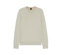 BOSS Cotton-Blend Sweater with Logo Patch