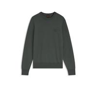 BOSS Mens Regular Fit Kanovano Knitted Jumper - Colour: 377 Open Green - Size: XL