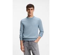 BOSS Cotton-blend sweater with logo patch - Style Kanovano_S, 50527583 Light Blue XL