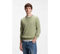 BOSS Cotton-blend sweater with logo patch - Style Kanovano_S, 50527583 Light Green XL