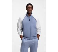 BOSS Join Skaz Full Zip Sweatshirt Blue White - L