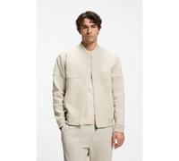 BOSS Cotton-blend sweatshirt with tennis-themed logo - Style SW_Join FZ, 50553667 Natural S