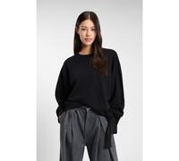 BOSS Cotton-blend sweatshirt with tie detail - Style Essega, 50550338 Black XS