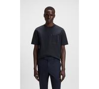 BOSS Cotton-blend T-shirt with pocket detail - Style C-Taut 105, 50543405 Dark Blue M