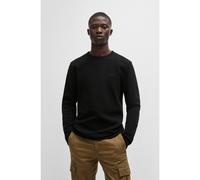 BOSS Cotton-blend T-shirt with waffle structure - Style Tempesto, 50520725 Black S