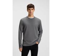 BOSS Cotton-blend T-shirt with waffle structure - Style Tempesto, 50520725 Grey XXL