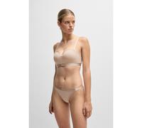 BOSS Cotton-blend thong with logo waistband - Style STRING BEA, 50520398 Light Beige XXL