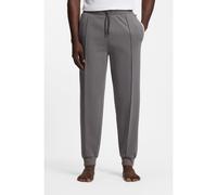 BOSS Cotton-blend tracksuit bottoms with contrast binding - Style Sense Pants, 50557197 Dark Grey XXL