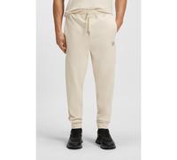 BOSS Cotton-blend tracksuit bottoms with Double B monogram - Style Pants Future, 50543860 Natural XL