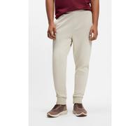 BOSS Cotton-blend tracksuit bottoms with embroidered logo - Style JT_Union Hadiko, 50566830 Light Beige XL