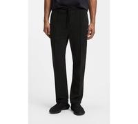 BOSS Cotton-blend tracksuit bottoms with pintuck pleats - Style JT_Member Hurley, 50558602 Black M