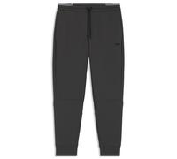 BOSS Cotton-blend tracksuit bottoms with striped trims - Style Pants Zone, 50543070 Dark Grey XXL