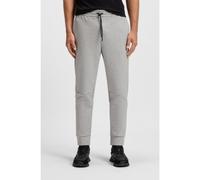 BOSS Cotton-blend tracksuit bottoms with striped trims - Style Pants Zone, 50543070 Grey XL