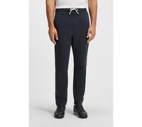 BOSS Cotton-blend tracksuit bottoms with striped waistband - Style Hadim Zone, 50545246 Dark Blue L