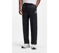 BOSS Cotton-blend tracksuit bottoms with tennis-themed logo - Style JT_Join Hurley, 50553685 Dark Blue XXXL