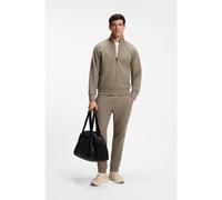 BOSS Cotton-blend tracksuit set with contrast piping - Style SW_Tracksuit Set, 50555906 Brown XXL