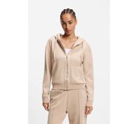 BOSS Cotton-blend zip-up hoodie with Double B monogram - Style Shiny B_Jacket H., 50557275 Light Beige M