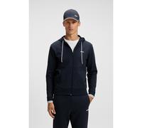 BOSS Cotton-blend zip-up hoodie with stripe details - Style FZ Hoodie Zone, 50542974 Dark Blue S