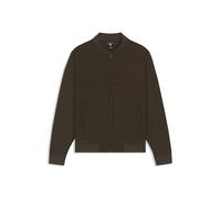 BOSS Cotton-blend zip-up sweatshirt with padded front - Style H-Skiles 100, 50532767 Dark Green M