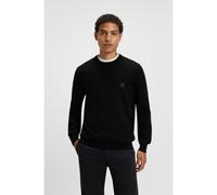 BOSS Cotton-cashmere regular-fit sweater with logo patch - Style Kanovano_S, 50527583 Black L