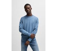 BOSS Cotton-cashmere regular-fit sweater with logo patch - Style Kanovano_S, 50527583 Blue L