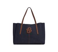 BOSS Cotton-denim tote bag with Double B monogram - Style Anett Tote D, 50547575 Dark Blue pcs.