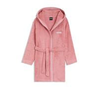 BOSS Cotton dressing gown with embroidered logo - Style EDGE Blush Woman bathrobe XL, KIM-EDGE Pink M