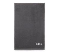 BOSS Cotton guest towel with contrast embroidered logo - Style EDGE Galaxy Guest towel 040, GUEST-EDGE Dark Grey ONESI