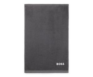 BOSS Cotton guest towel with contrast embroidered logo - Style EDGE Galaxy Guest towel 040, GUEST-EDGE Dark Grey ONESI