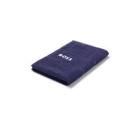 BOSS Cotton guest towel with white logo embroidery - Style PLAIN ConcreN INVI 040060, GUEST-PLAIN Dark Blue ONESI