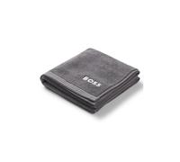 BOSS Cotton hand towel with contrast embroidered logo - Style EDGE Galaxy Handtowel 050, HTOW-EDGE Dark Grey ONESI