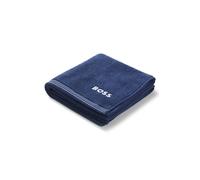 BOSS Cotton hand towel with contrast embroidered logo - Style EDGE Galaxy Handtowel 050, HTOW-EDGE Dark Blue ONESI
