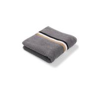 BOSS Cotton hand towel with signature-stripe border - Style BLINEA White Handtowel 050100, HTOW-BLINEA Grey ONESI