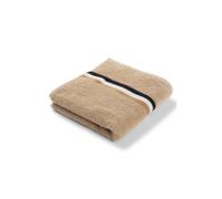 BOSS Cotton hand towel with signature-stripe border - Style BLINEA White Handtowel 050100, HTOW-BLINEA Beige ONESI