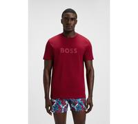 BOSS Cotton-jersey beach T-shirt with logo print - Style T-Shirt RN, 50491706 Red S