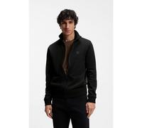 BOSS Cotton-jersey jacket with logo badge - Style Zestart, 50511709 Black 5XL