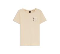 BOSS Cotton-jersey slim-fit T-shirt with printed artwork - Style C_Elove_5, 50566827 Light Beige XL