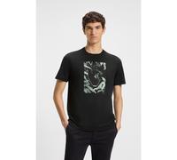 BOSS Cotton-jersey T-shirt with animal graphic - Style Te_Animali, 50546362 Black S