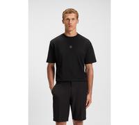 BOSS Cotton-jersey T-shirt with Double B monogram - Style Tee Future, 50544316 Black XL