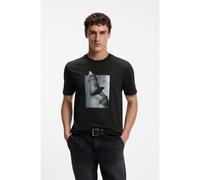 Boss Being 10277382 Orange Short Sleeve T-shirt Black 2XL Men