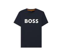 BOSS Cotton-jersey T-shirt with large logo print - Style Thinking 1, 50481923 Dark Blue M