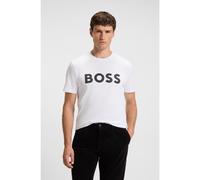 BOSS Cotton-jersey T-shirt with large logo print - Style Thinking 1, 50481923 White M